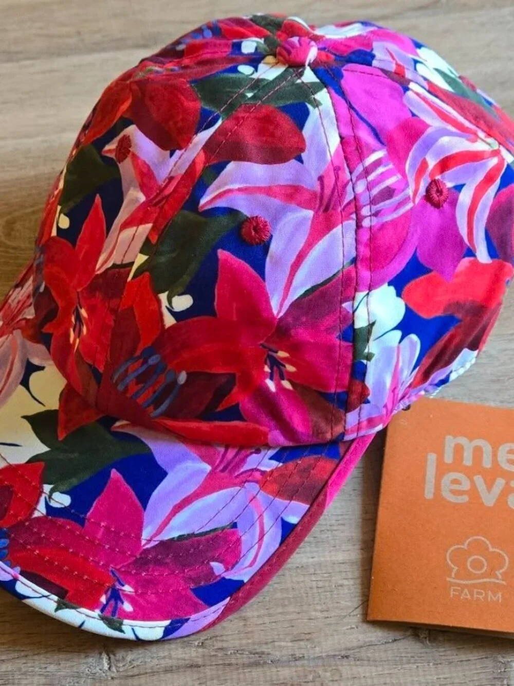 Rare FARM Rio Floral Watercolor Baseball Cap Hat NWT - Brazil Line Exclusive!!!